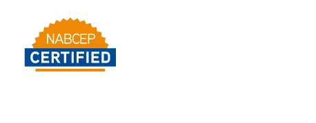 NABCP Certified for PV Solar Installation logo and Tesla Certified logo